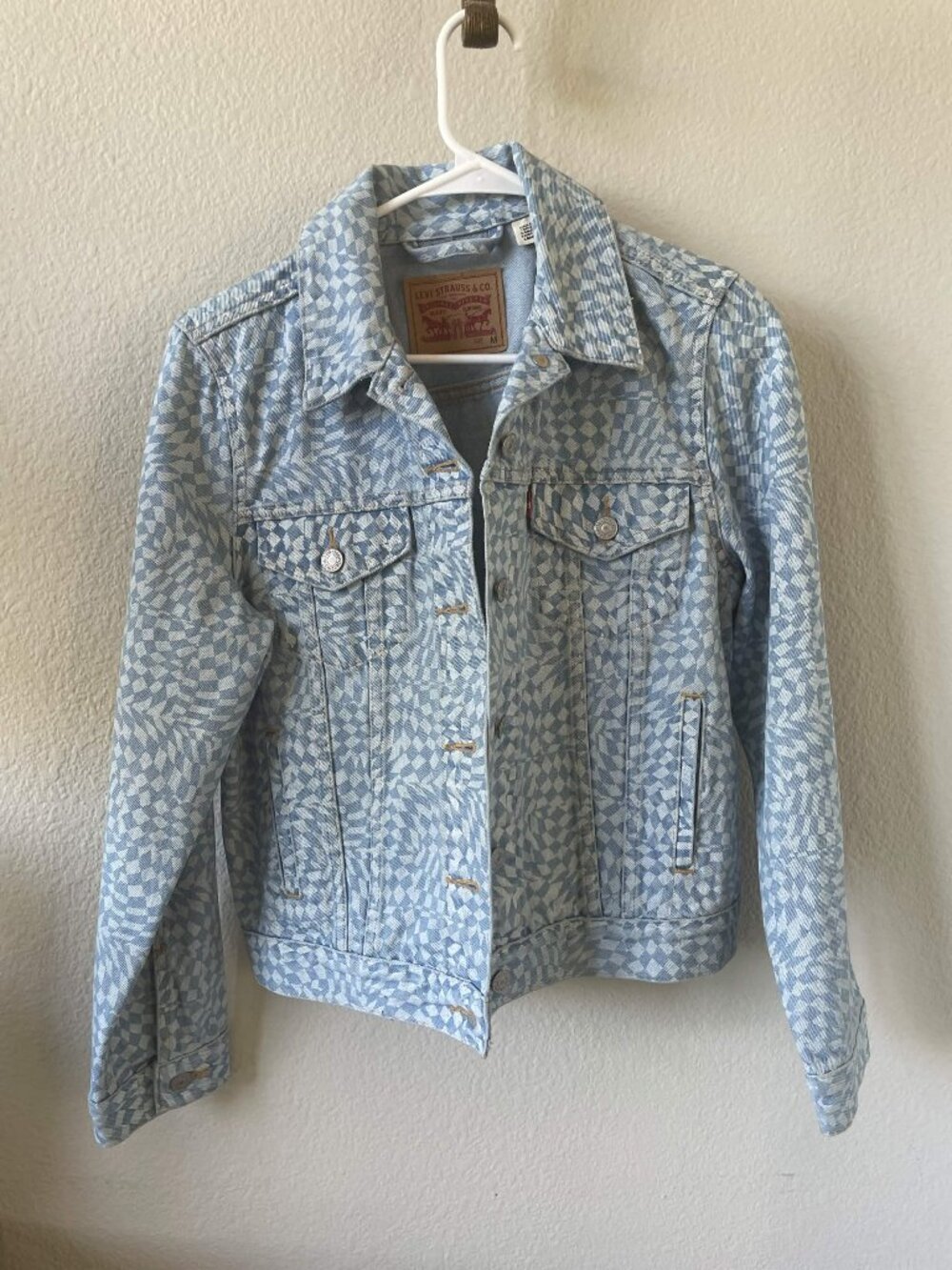 Levi's Light Blue Patterned Denim Jacket